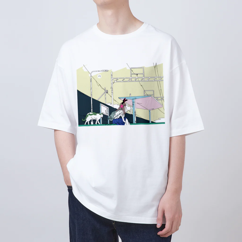 イノウエマサルのお店のステーション Oversized T-Shirt