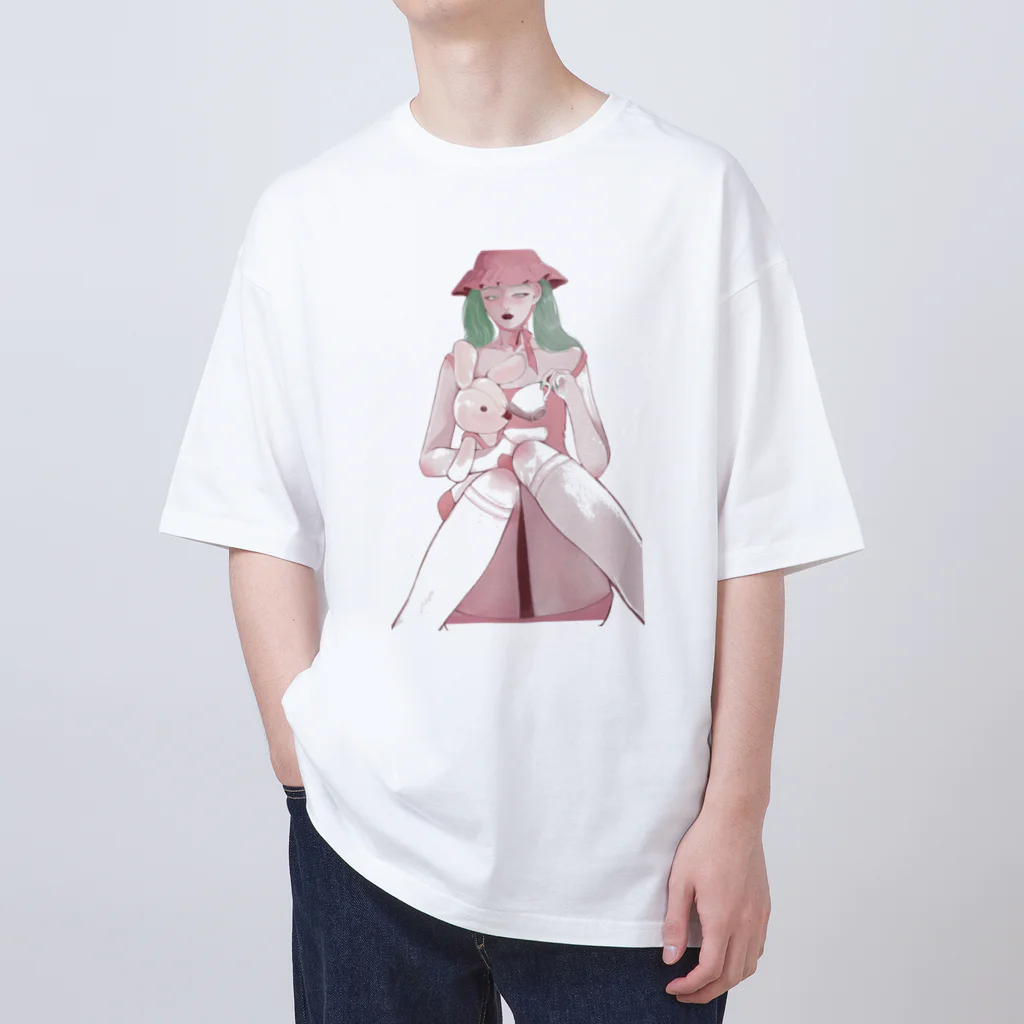 _mielpapillon_のお茶会 オーバーサイズTシャツ