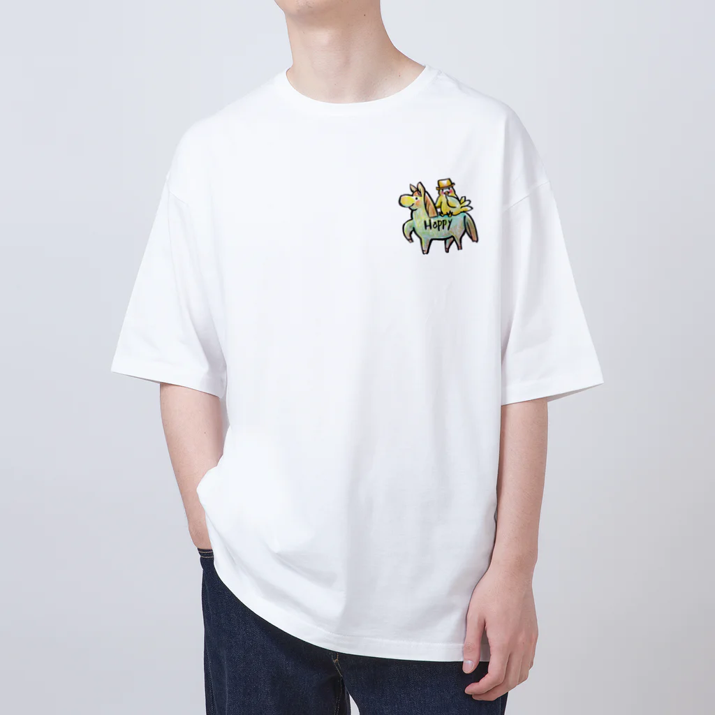 阿蘇のスピリチュアルカウンセラー綾野コトリ☆OFFICIAL SHOPのhappy_001 Oversized T-Shirt