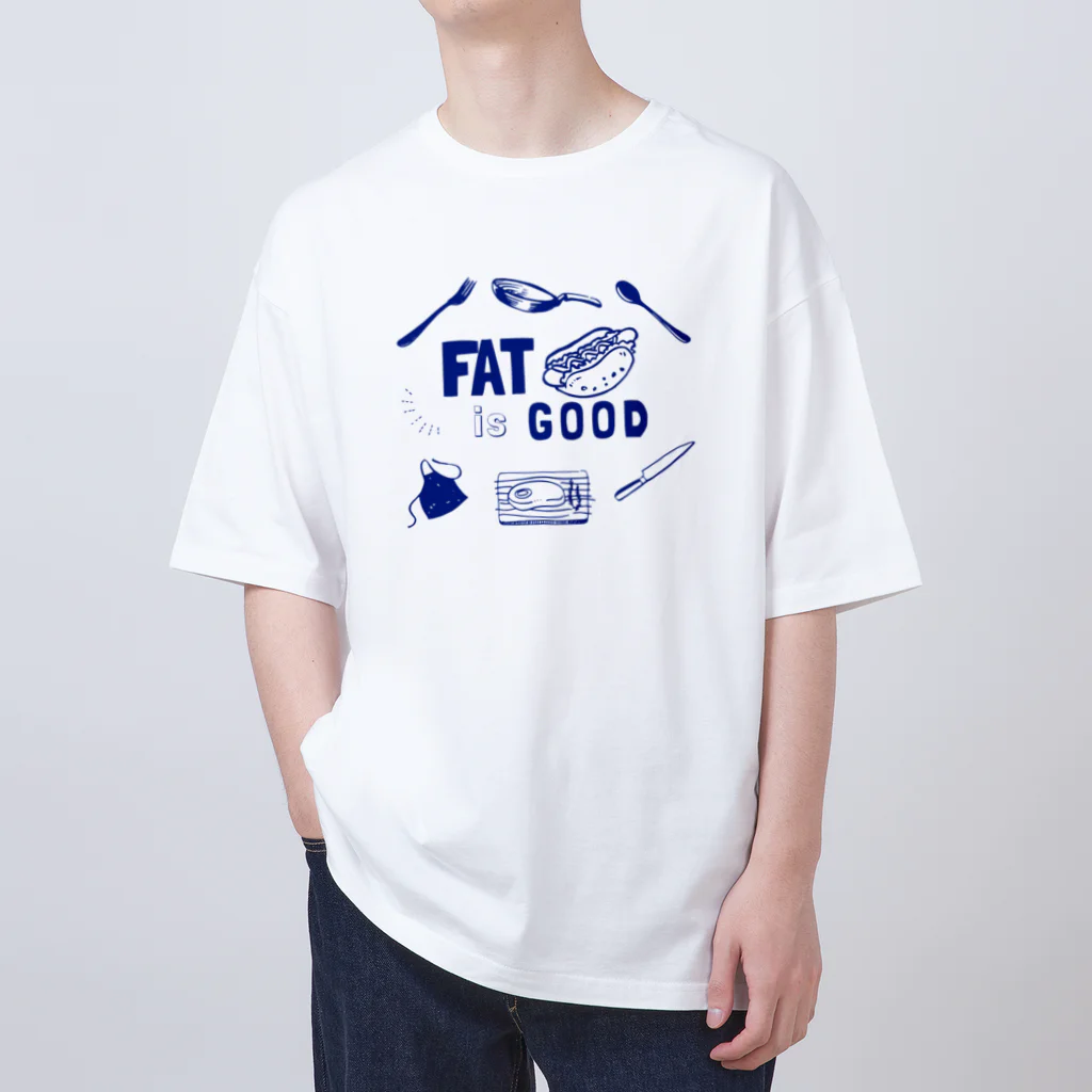 FAT is GOOD のFAT is GOOD 半袖Tシャツ　大ロゴ　白 オーバーサイズTシャツ