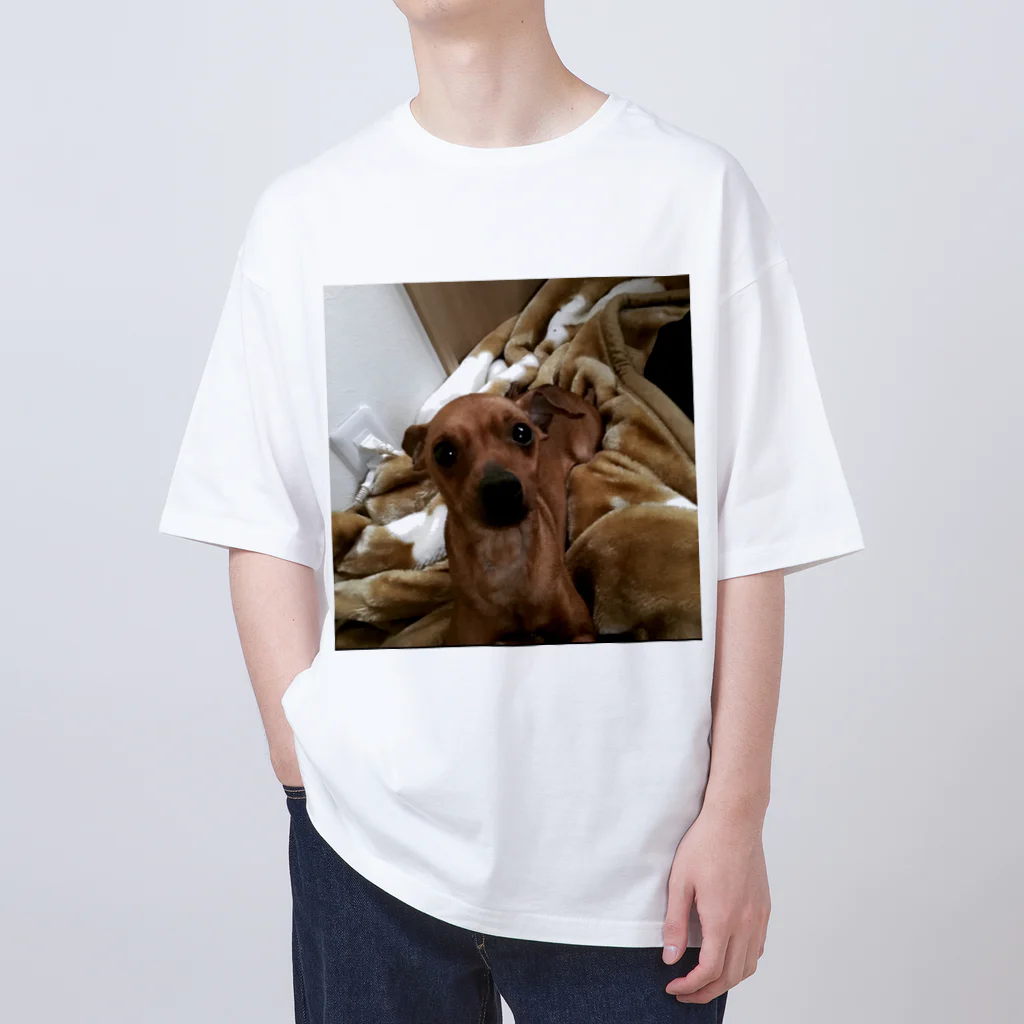 3371Mmmmの愛犬ラッキーくん Oversized T-Shirt