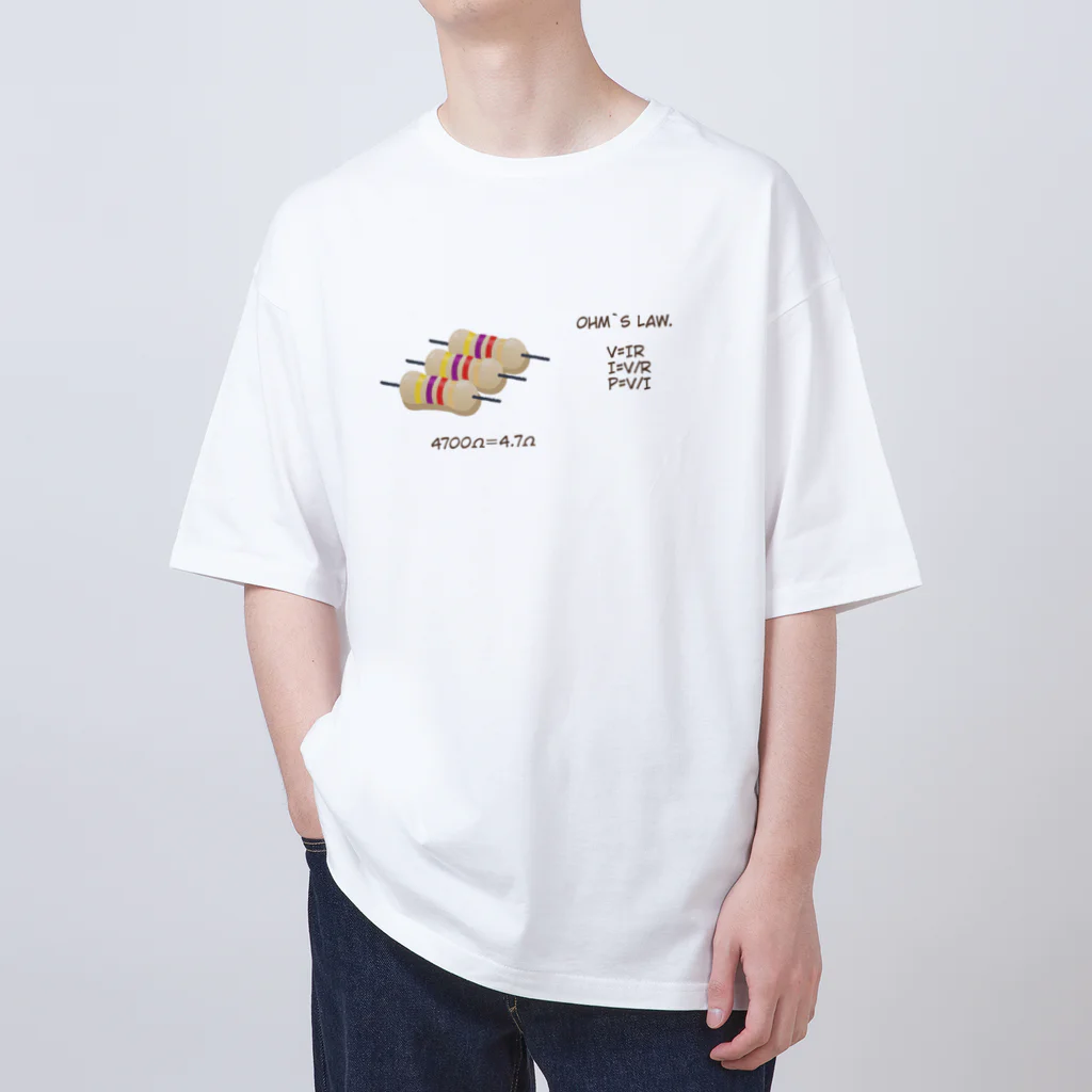 tomotchu-designのohm`s  law. オーバーサイズTシャツ