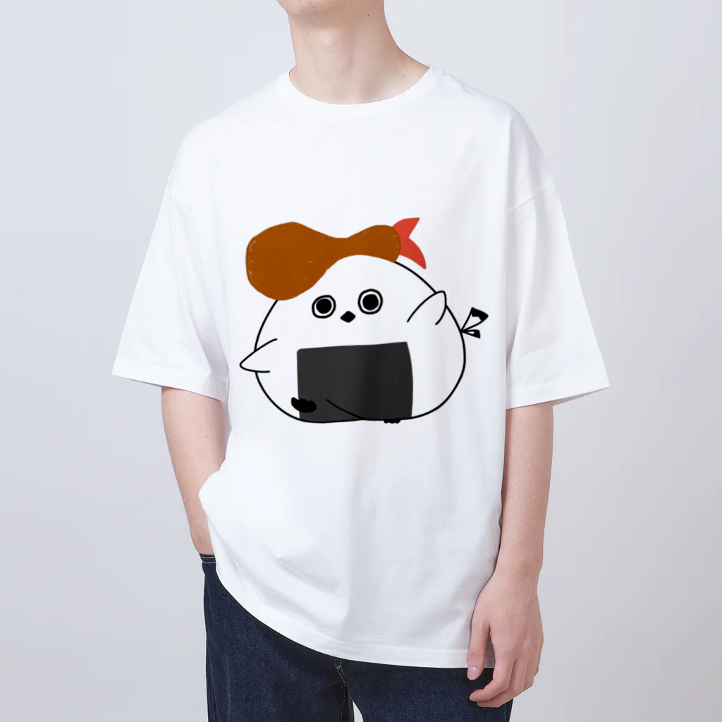 きままなイラストのトリーぜんとおにぎり🍤🍙 Oversized T-Shirt