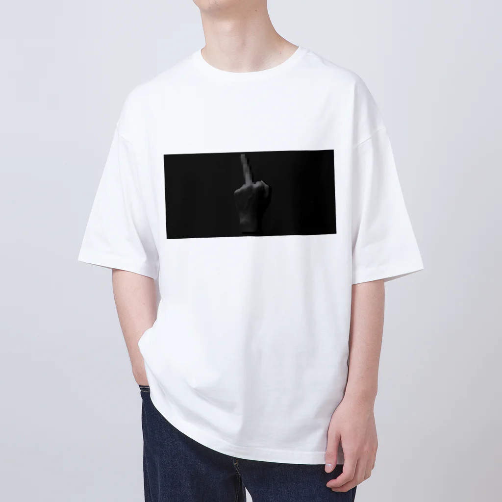 J.Boy’s STOREのThe Finger（Gray） オーバーサイズTシャツ