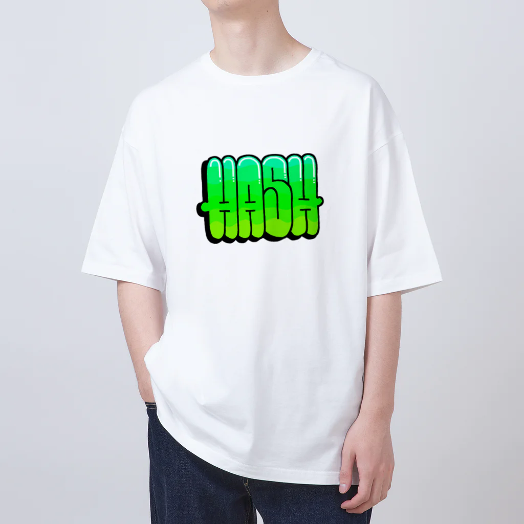 Okey,HashのGraffiti “HASH” Oversized T-Shirt