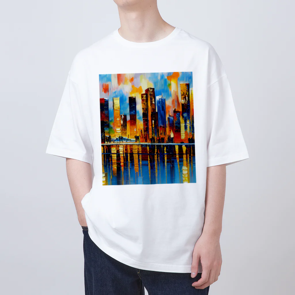 okada_labのCITYSCAPE Oversized T-Shirt