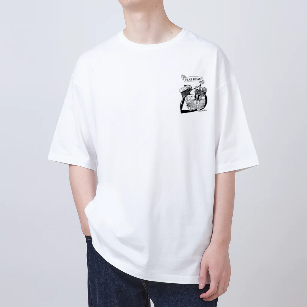 BELL WORKSのハーレー　エンジン　 Oversized T-Shirt