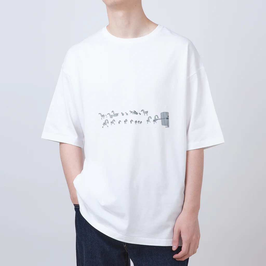 konatsusaのbird family オーバーサイズTシャツ