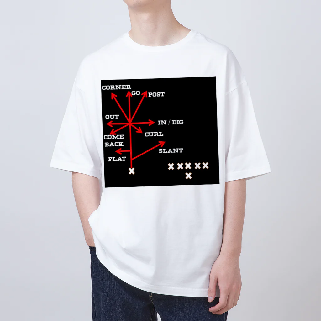 AAアメフトのRoute Tree Oversized T-Shirt