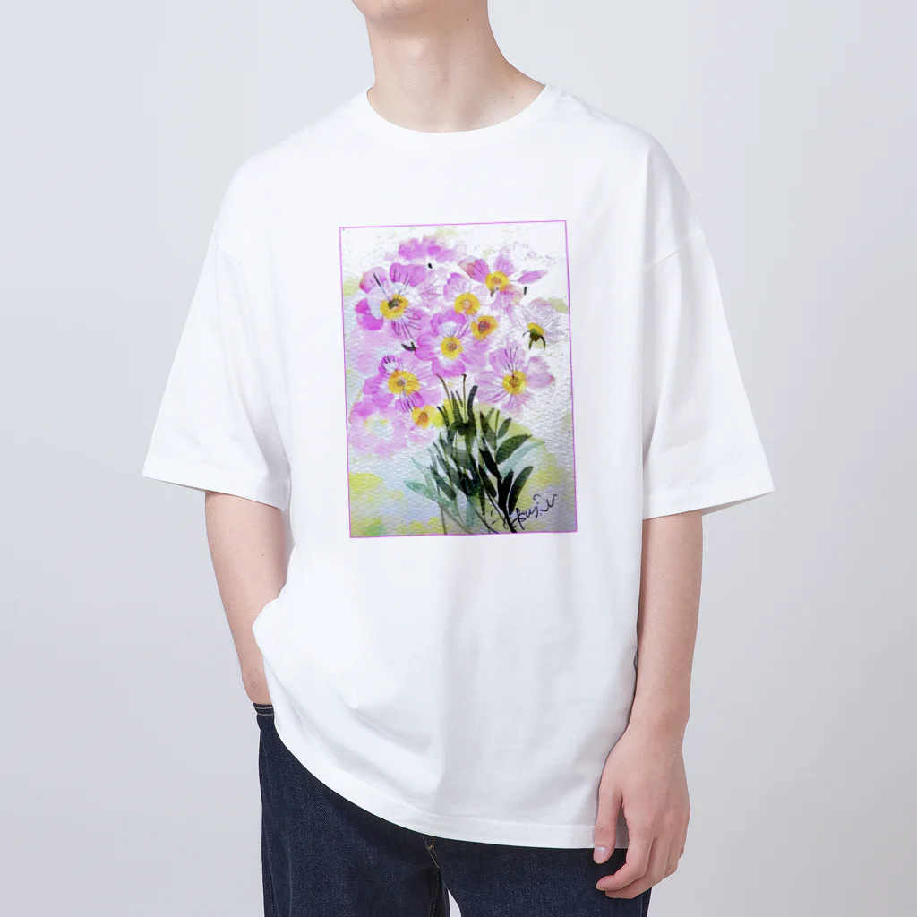 SUZURI.KEY-CHANの昼咲き月見草BF0902 Oversized T-Shirt