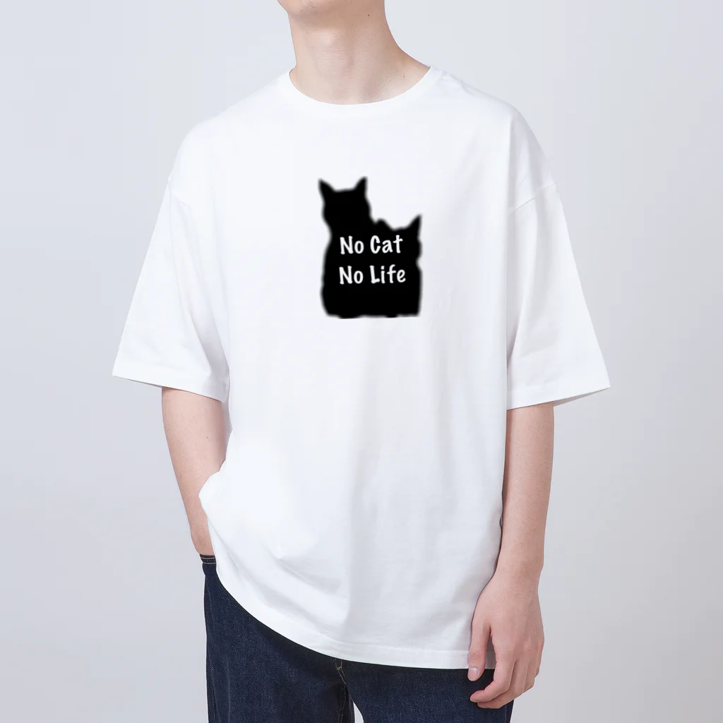 たんぽぽの家のNo Cat No Life オーバーサイズTシャツ