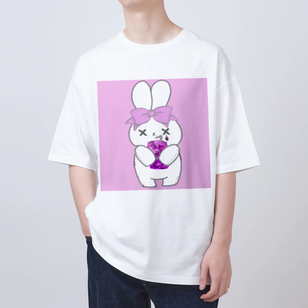 CEのSAKEうさ　すとろんぐ　ver2 オーバーサイズTシャツ