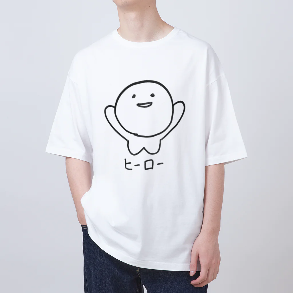 音楽とゆるキャラのヒーロー Oversized T-Shirt