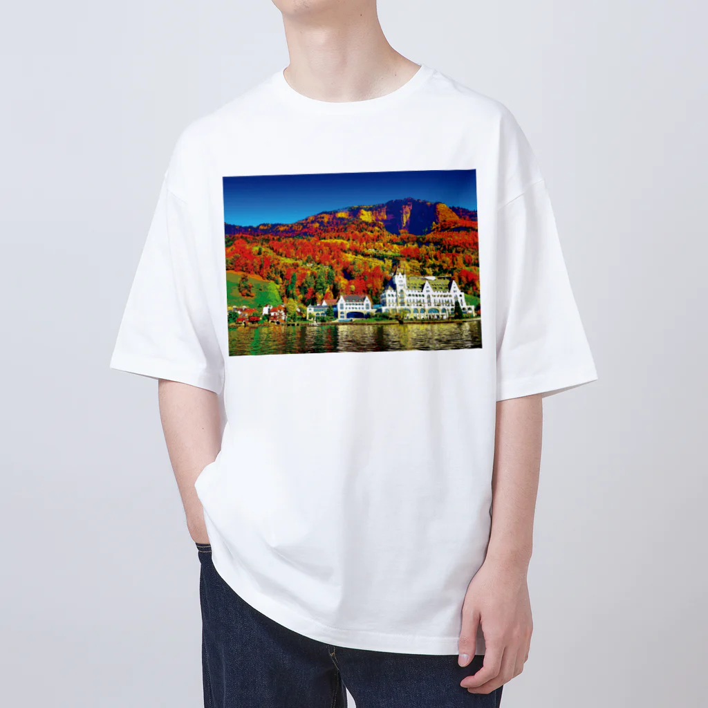 GALLERY misutawoのスイス 秋のヴィッツナウ Oversized T-Shirt