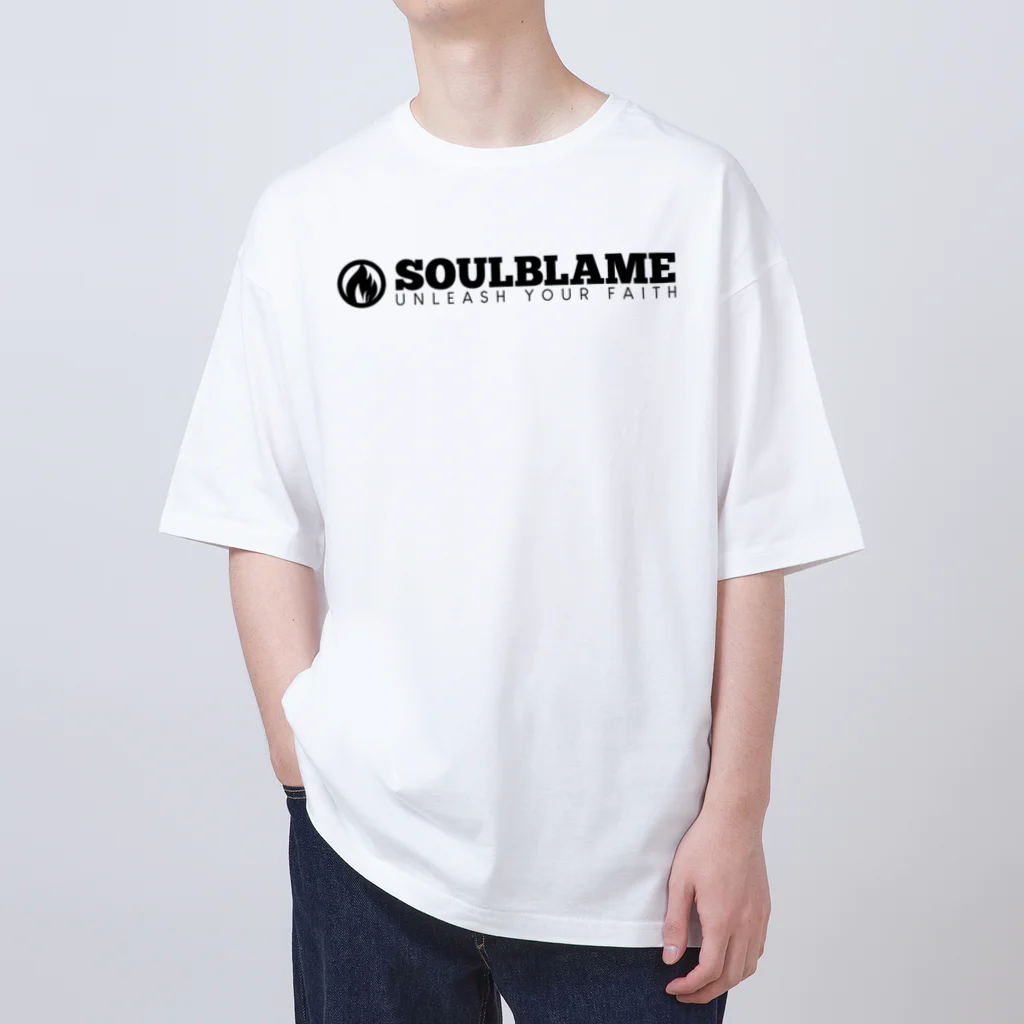 SOULBLAMEのSIMPLE LOGO TEE IN WHITE オーバーサイズTシャツ