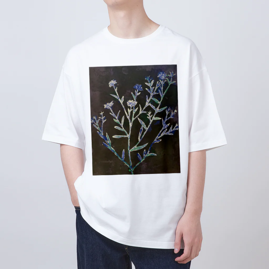 あおニャーマンの野菊 オーバーサイズTシャツ