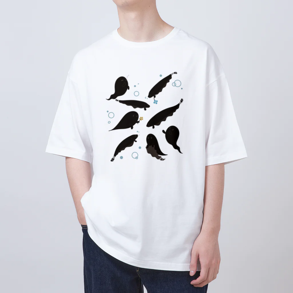 わと太郎｜WatoTarouのブラックゴーストとおばけ達 Oversized T-Shirt