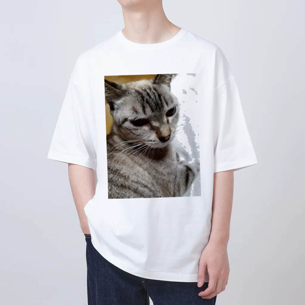 ねこの森でお散歩のさあ、モフりなさいよ。 Oversized T-Shirt