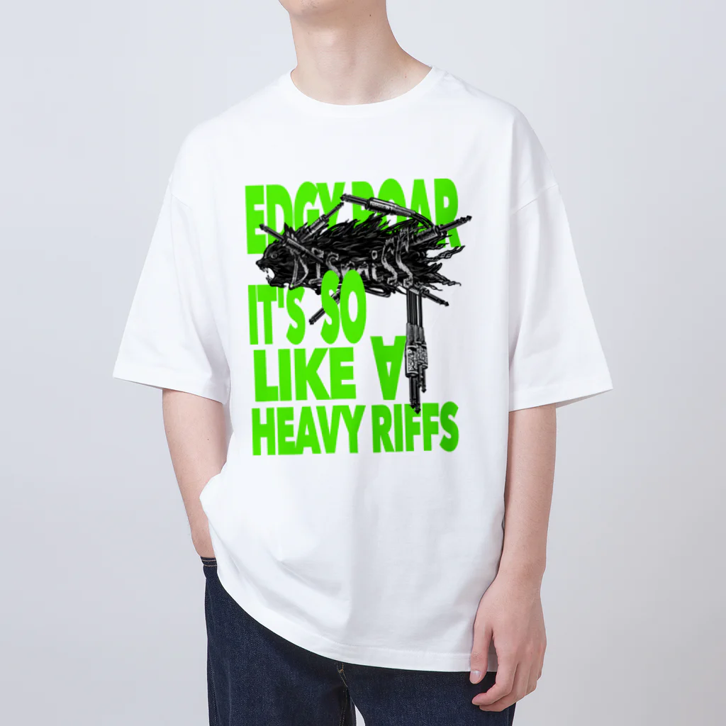 ONE PLUG DISordeRの''edgy roar it's so like a heavy riffs'' Oversized T-Shirt