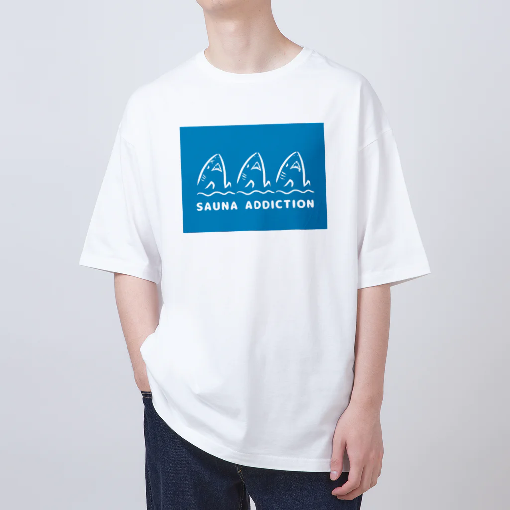 マインドマインのサウナ中毒 SAUNA ADDICTION 鮫 Oversized T-Shirt