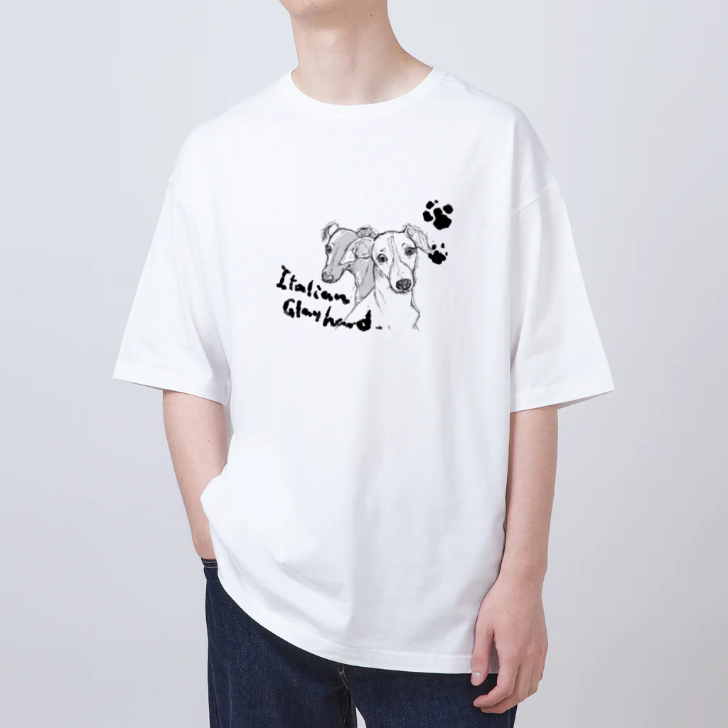 イタグレ／ビーグルshopのイタグレ（犬） オーバーサイズTシャツ