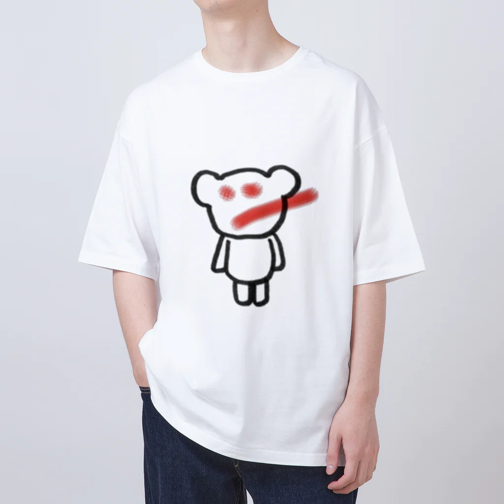 KUMANOKOのくまのこ オーバーサイズTシャツ