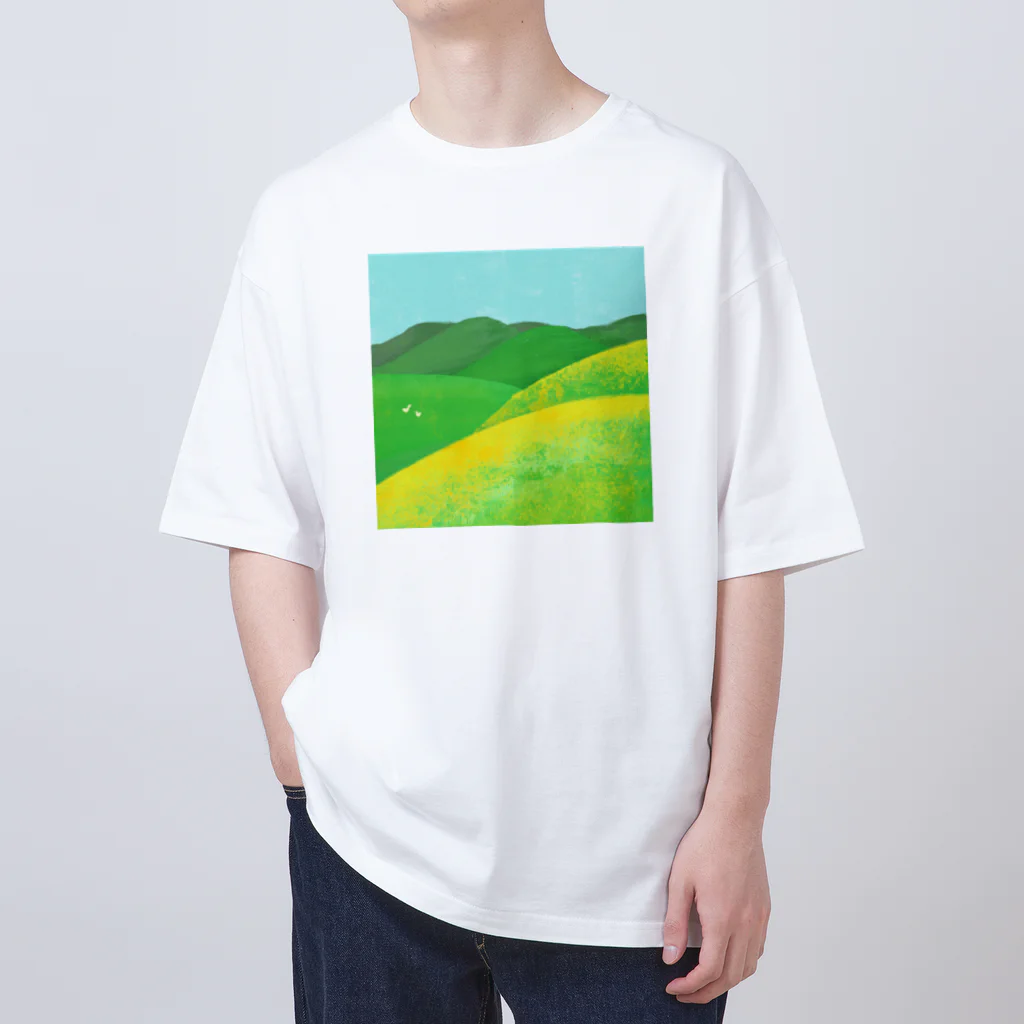 ㅤの緑の中にいる二羽の鳥 Oversized T-Shirt