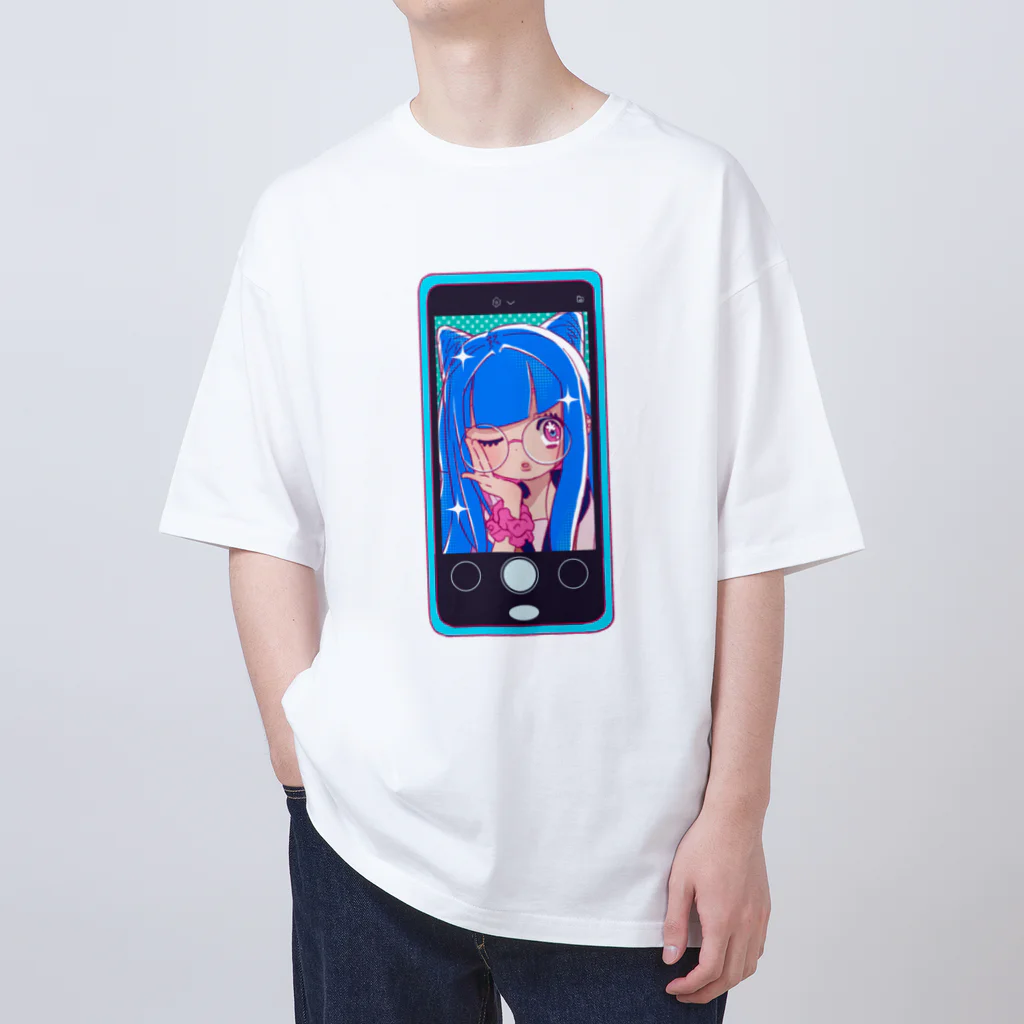 りんめろショップの地雷ちゃんセルフィ― Oversized T-Shirt