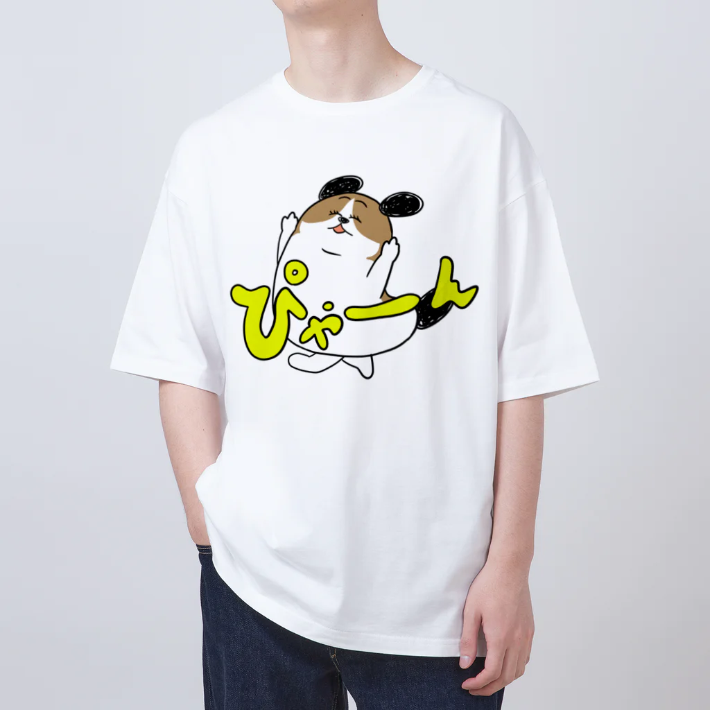 マツバラのもじゃまるぴゃーん Oversized T-Shirt