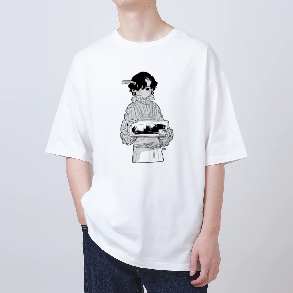 遠く静かな森の頬の虚無肉宣伝　2023年美少年展 Oversized T-Shirt