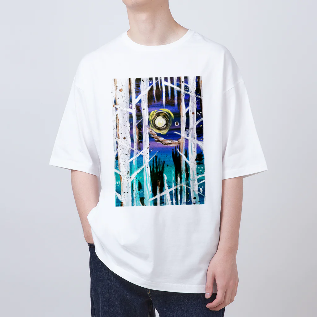 Laugh Rain Laboの月ひとつ、月ふたつ Oversized T-Shirt