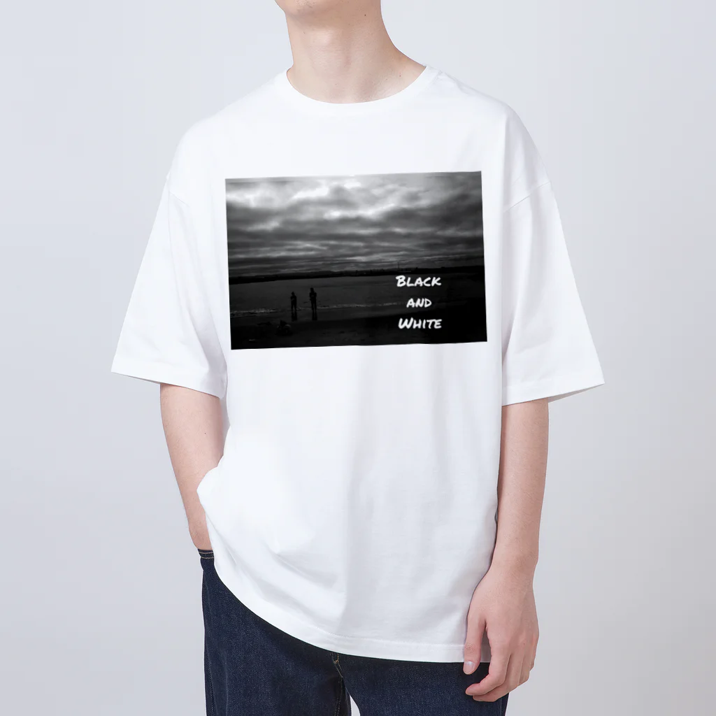 FILM CANERA FANのCloudy Sky and Ocean  オーバーサイズTシャツ