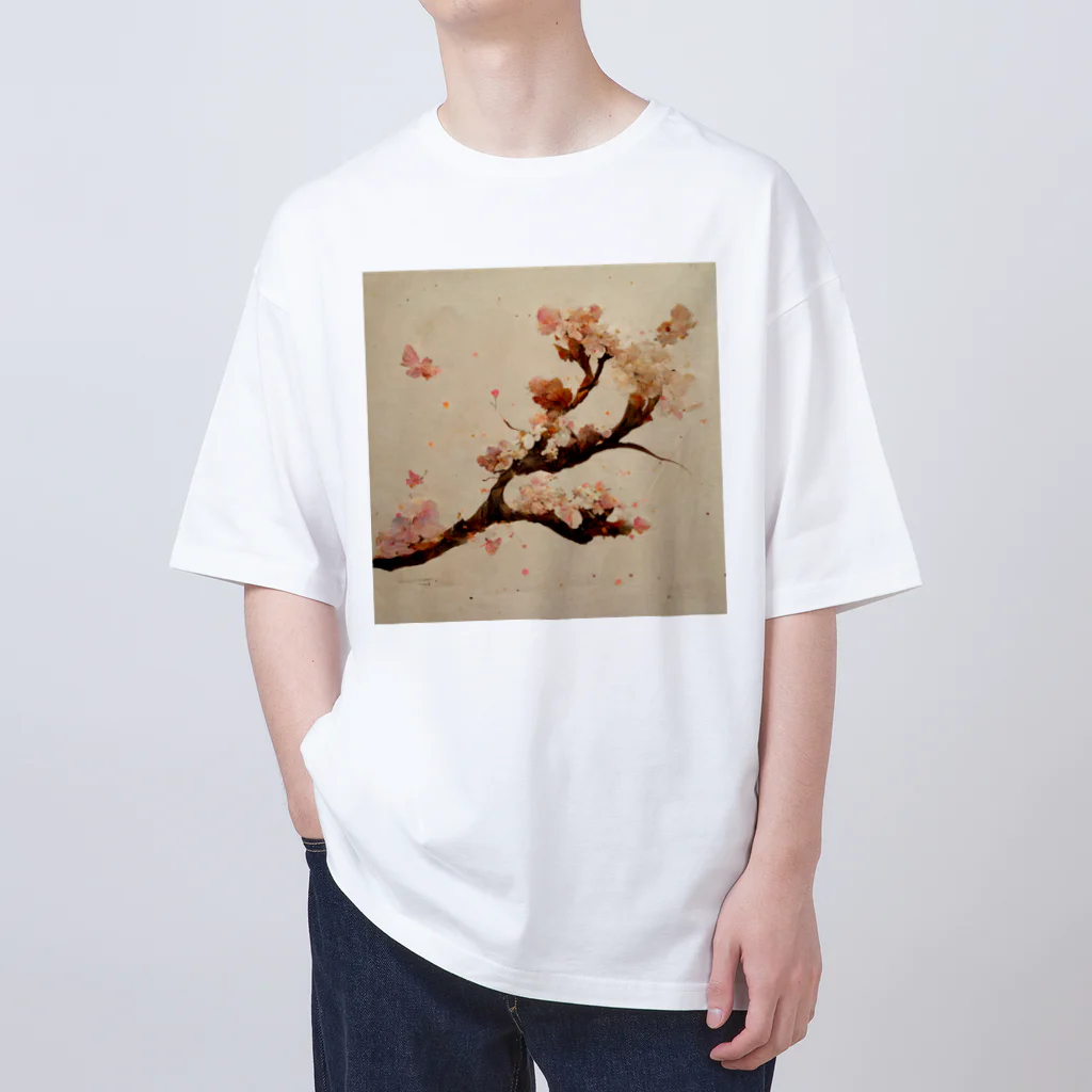 2024のAI「桜」Tシャツ（1） Oversized T-Shirt