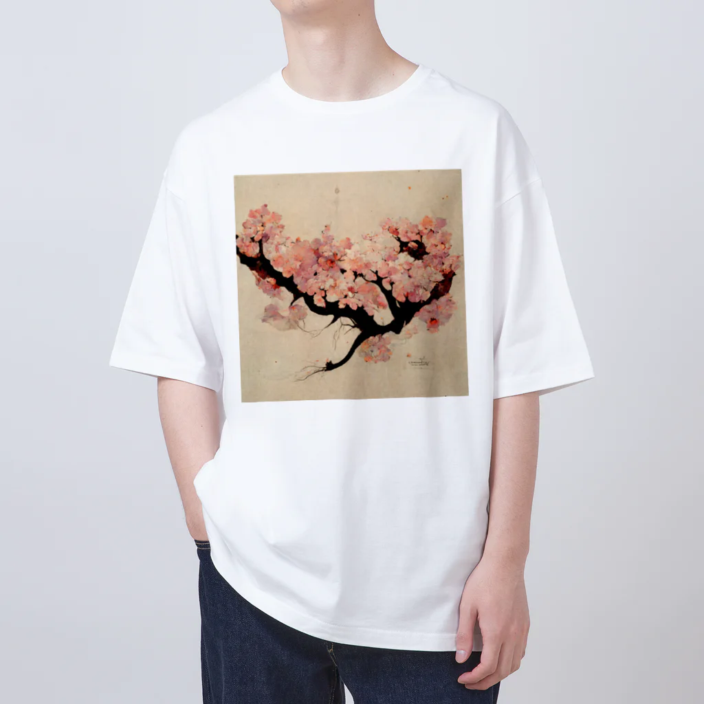 2024のAI「桜」Tシャツ（2） Oversized T-Shirt