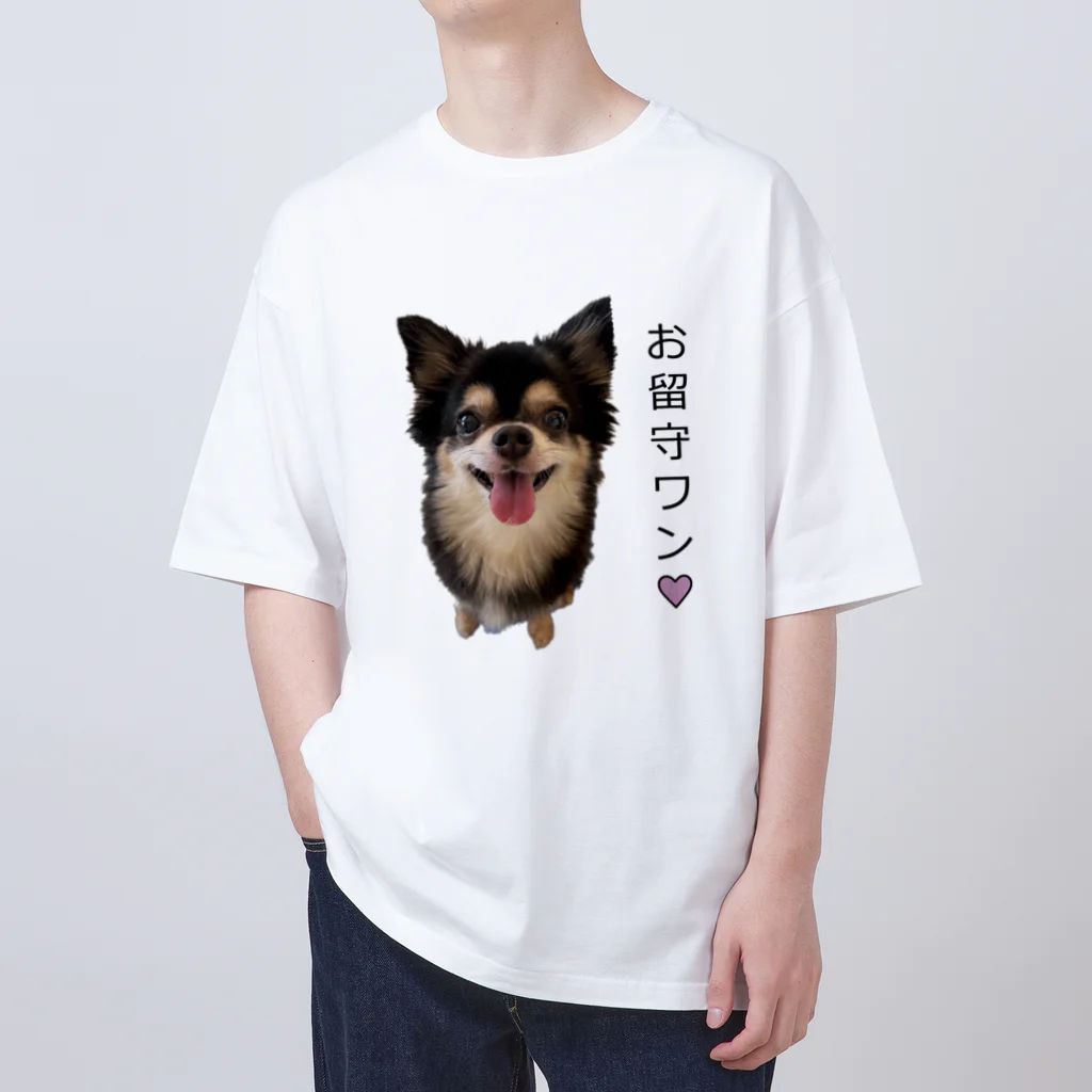 かいほう屋のお留守ワン！チワワちゃん オーバーサイズTシャツ