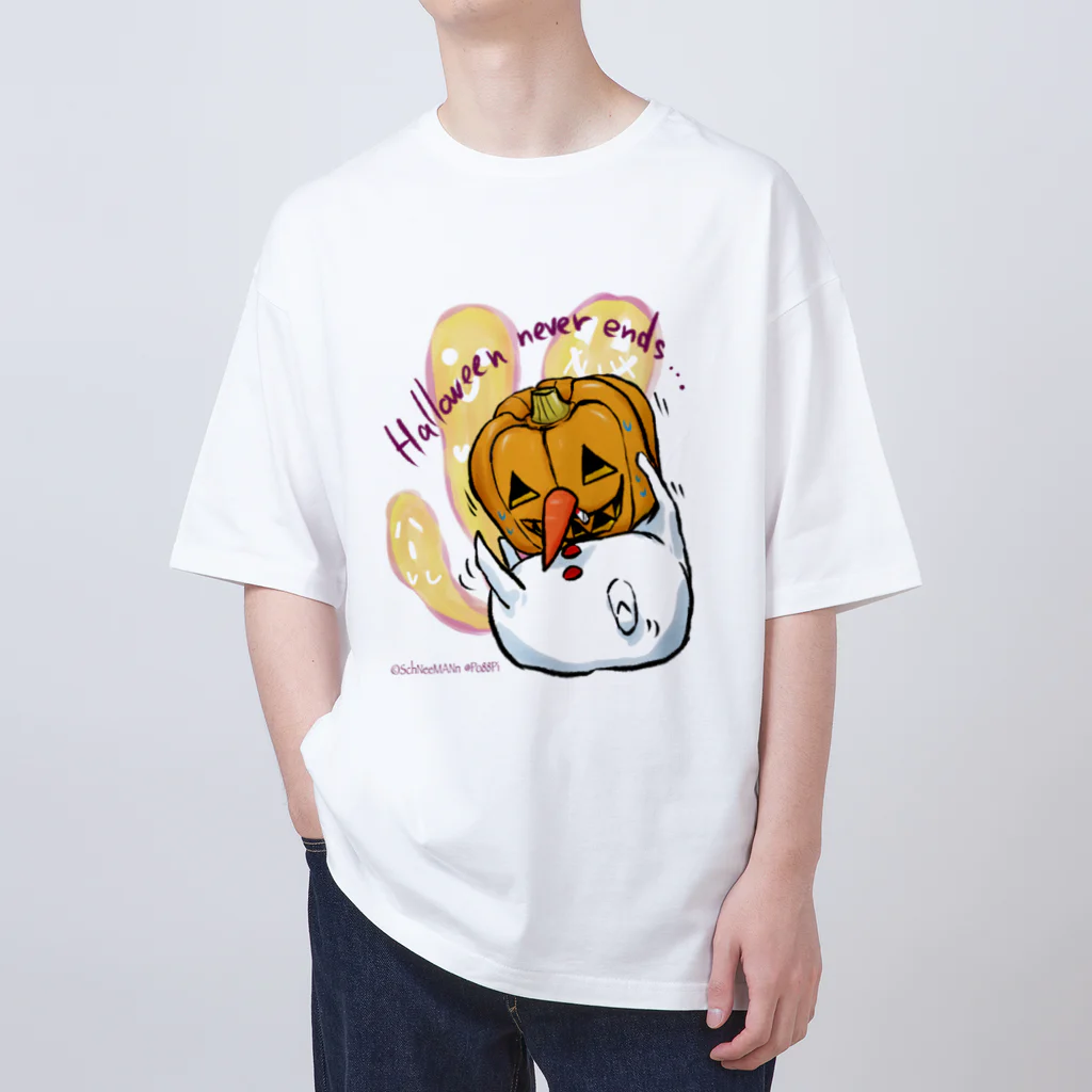 Le souffle blanc@SUZURIのしゅねまんハロウィンコスプレ ジャック・オーランタン オーバーサイズTシャツ