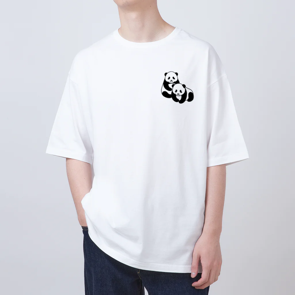 chippokeの双子パンダ Oversized T-Shirt