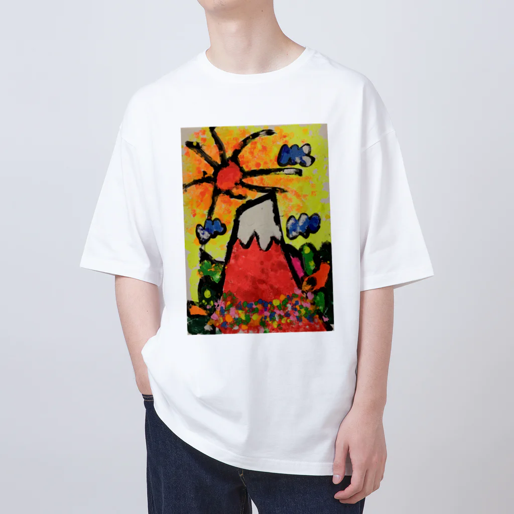 megu2525のHIROSHIの赤富士 オーバーサイズTシャツ