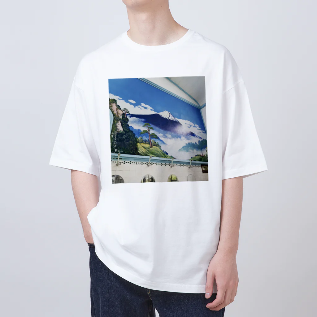 あらかわ銭湯 雲翠泉【三河島】の雲翠泉 富士山 オーバーサイズTシャツ