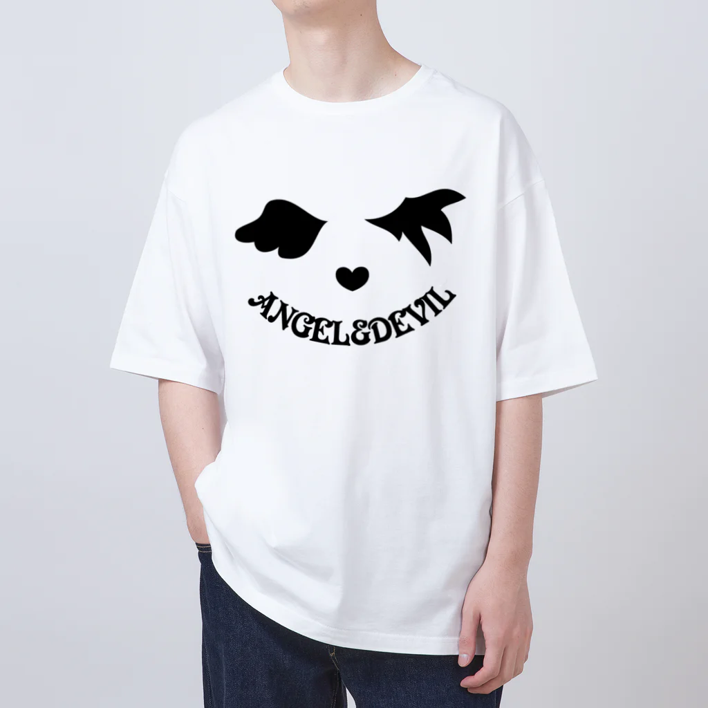 A33の【フロント印刷】エンジェル＆デビル Oversized T-Shirt