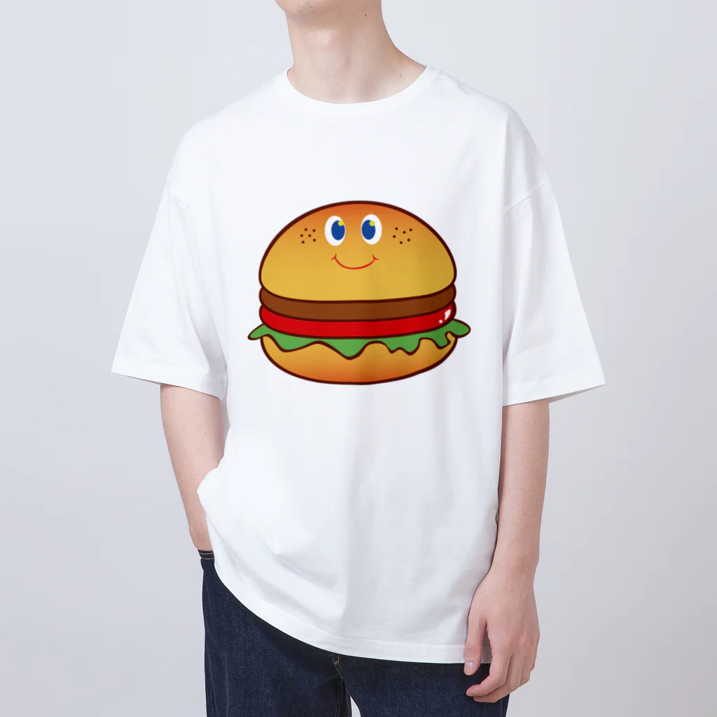 tanayoshiのニコニコバーガー オーバーサイズTシャツ