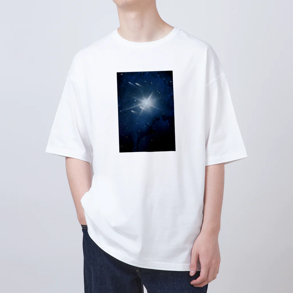 Shopカンパチの宇宙ネコ オーバーサイズTシャツ