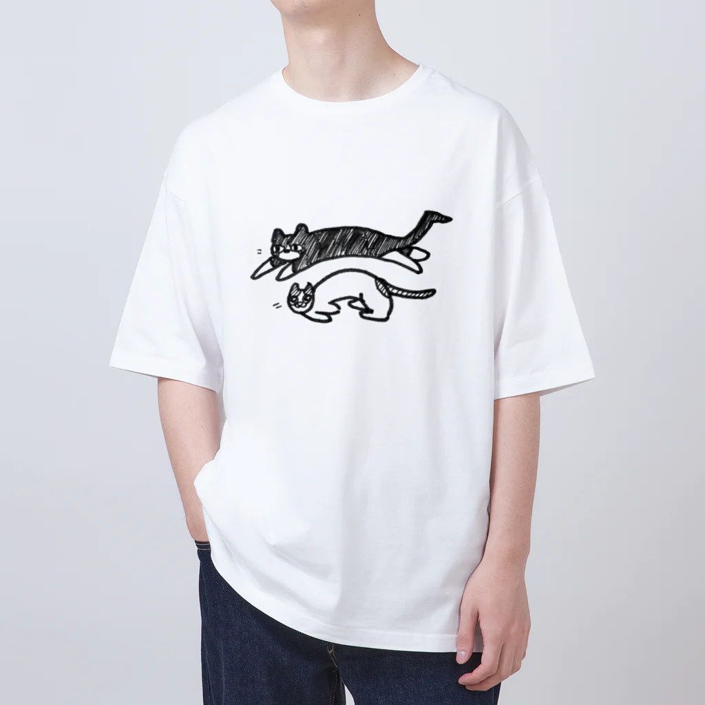 mickopyのかけるねこたち オーバーサイズTシャツ