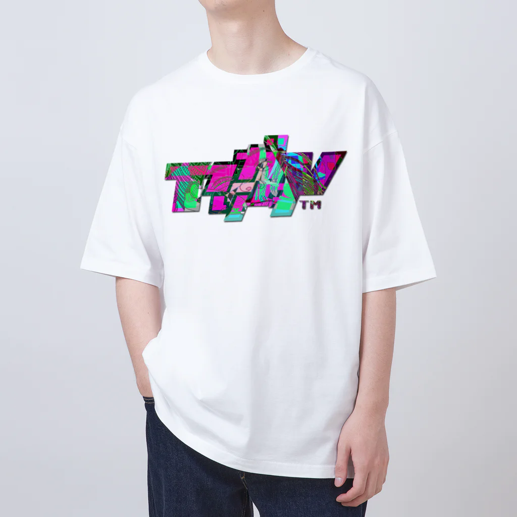 VRIGVTVSHI のアリガタシ™ NEON WHITE Oversized T-Shirt
