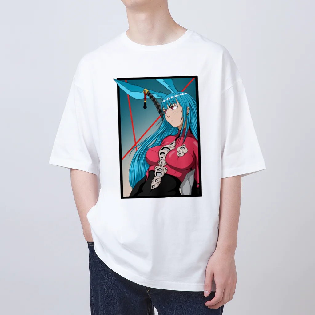 A.R.SのBUNNYGIRL (FRONT) Oversized T-Shirt