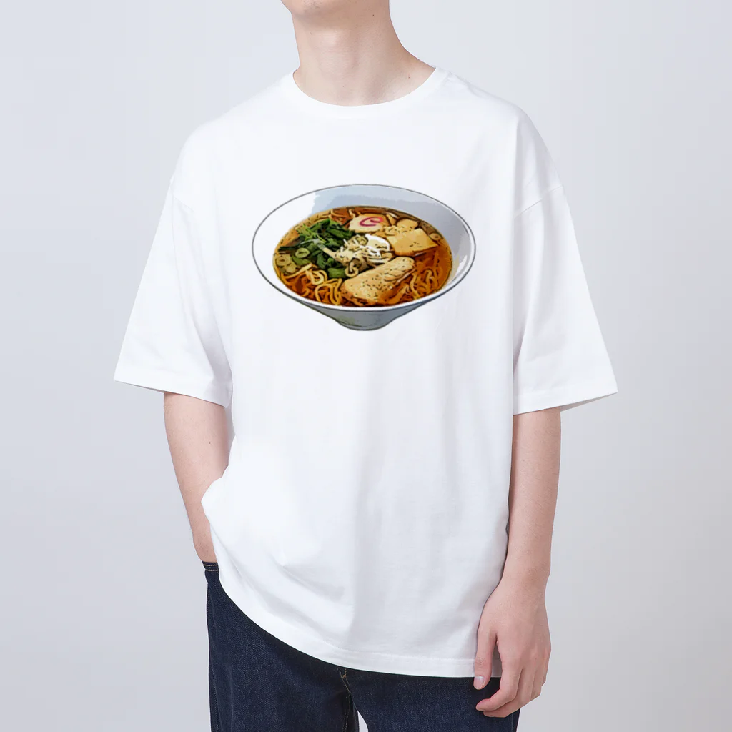 脂身通信Ｚの醤油ラーメン_221120 オーバーサイズTシャツ