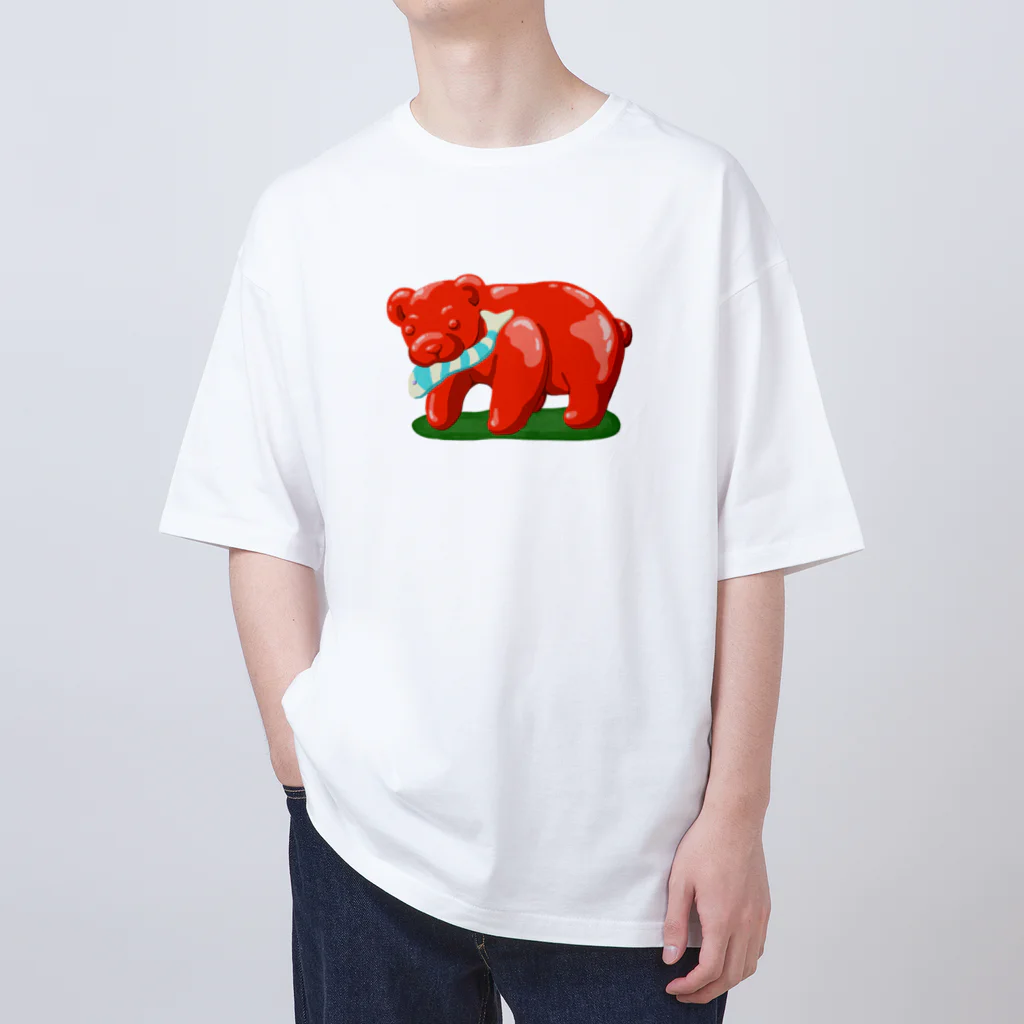 みけにっけ商店のグミベアーとお魚ちゃん Oversized T-Shirt