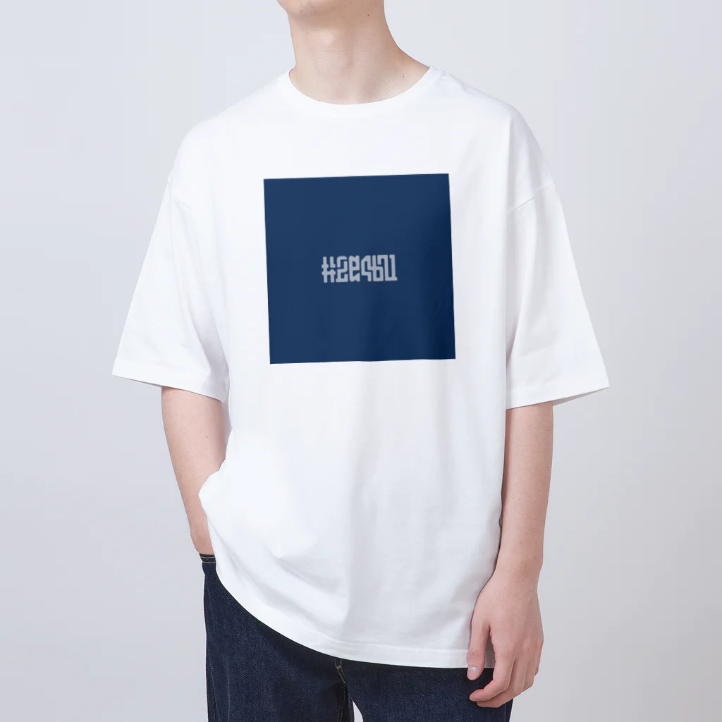 Σの#2e4b71／藍色 Oversized T-Shirt