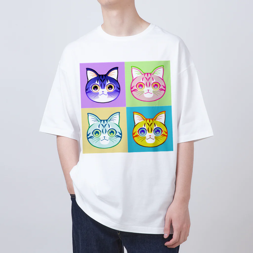 02のねこたち オーバーサイズTシャツ