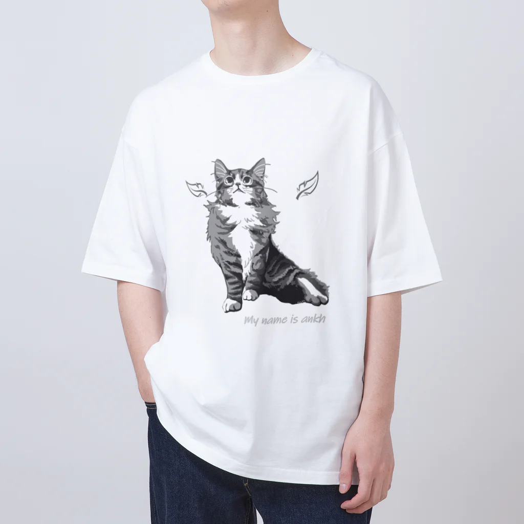 ノルエージャンフォレストキャット　Angel-ankhのノルエージャンフォレストキャット　angel　Angel オーバーサイズTシャツ